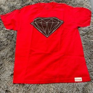 Red Size Large Diamond Supply Co. Tee